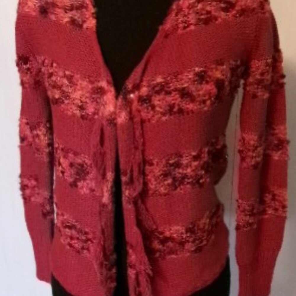 New Mimi & Maggie Fringe Drape Cardigan**Tags Attached**